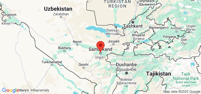 Landkaart Samarkand