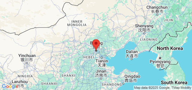 Landkaart Peking (Beijing)