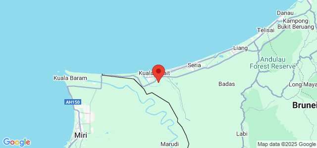 Landkaart Kuala Belait