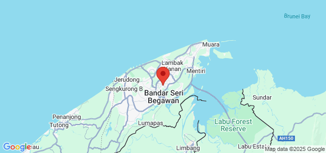 Landkaart Bandar Seri Begawan