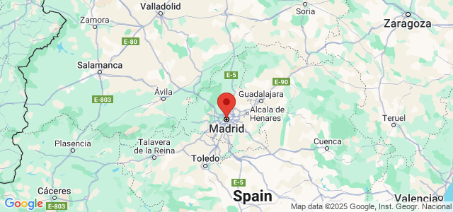 Landkaart Madrid