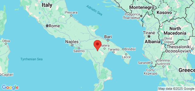 Landkaart Basilicata