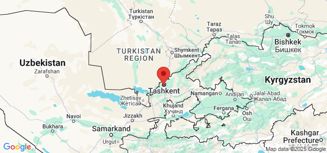 Landkaart Tasjkent