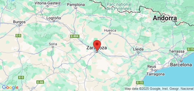 Landkaart Zaragoza