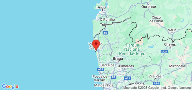 Landkaart Viana do Castelo
