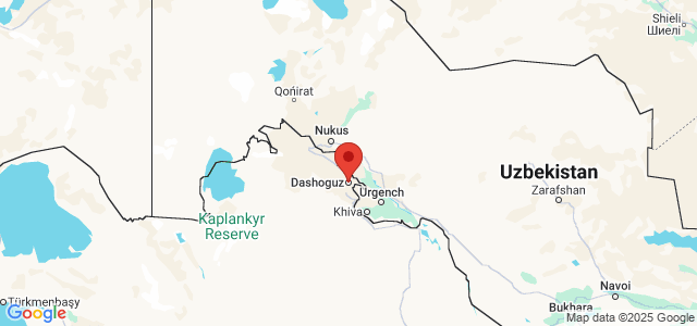 Landkaart Daşoguz