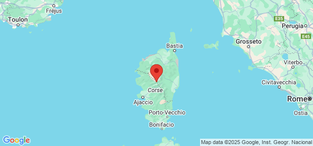 Landkaart Corsica
