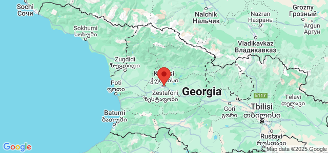 Landkaart Kutaisi