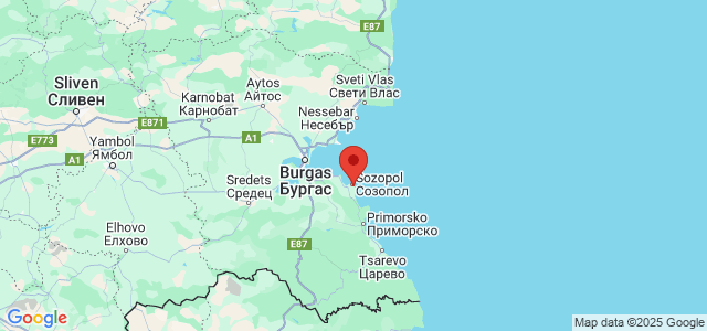 Landkaart Sozopol