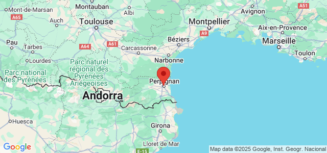 Landkaart Perpignan