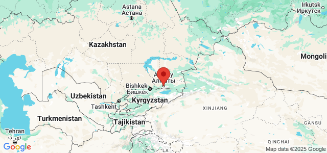 Landkaart Almaty