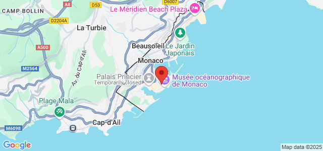 Landkaart Monaco Ville