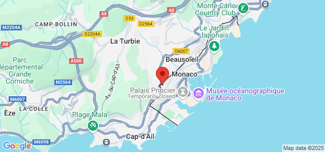 Landkaart Fontvieille