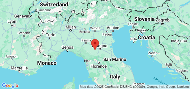 Landkaart Emilia-Romagna