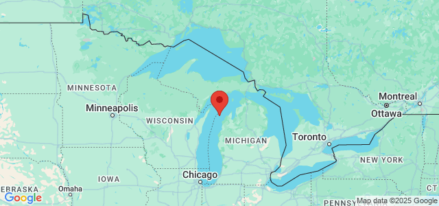 Landkaart Michigan