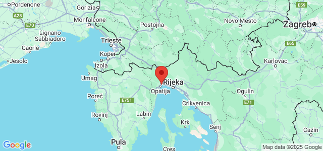 Landkaart Opatija