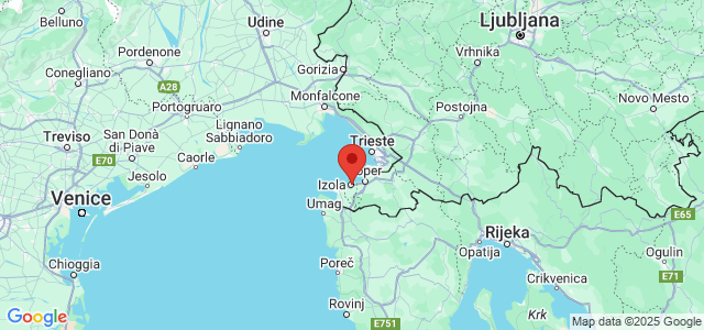 Landkaart Izola