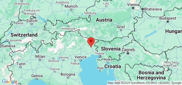 Landkaart Friuli-Venezia-Giulia
