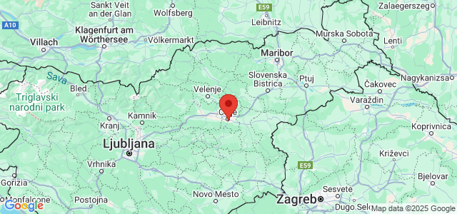 Landkaart Celje