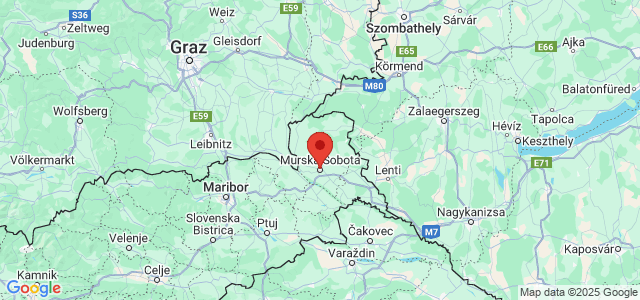 Landkaart Murska Sobota