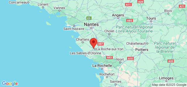 Landkaart Vendée