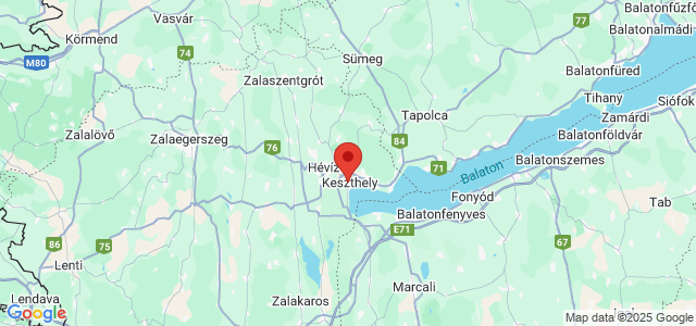 Landkaart Keszthely
