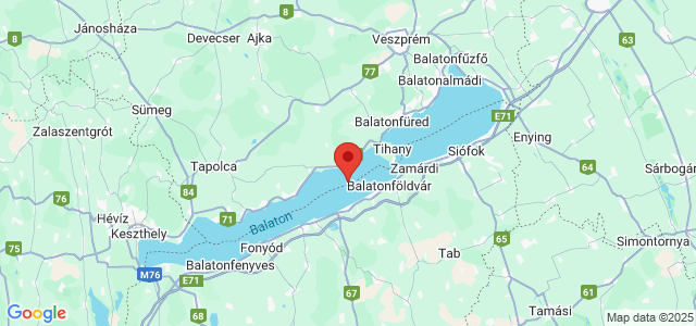 Landkaart Balatonmeer