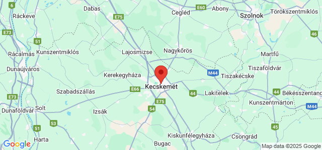 Landkaart Kecskemét