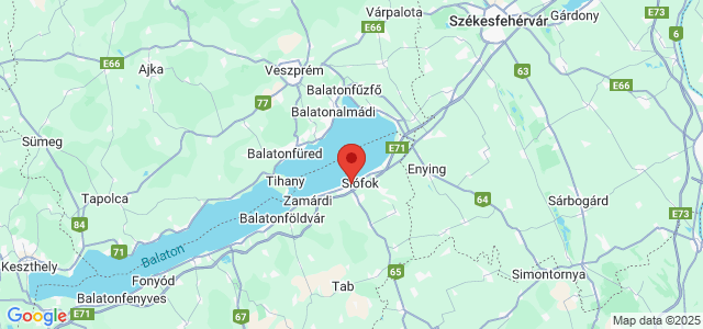 Landkaart Siófok