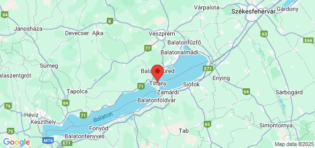 Landkaart Tihany