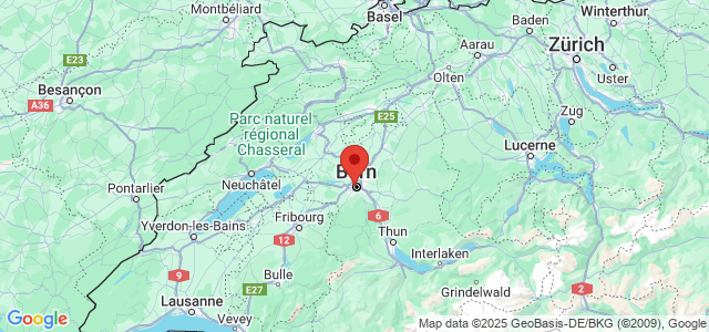 Landkaart Bern