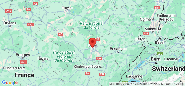 Landkaart Dijon