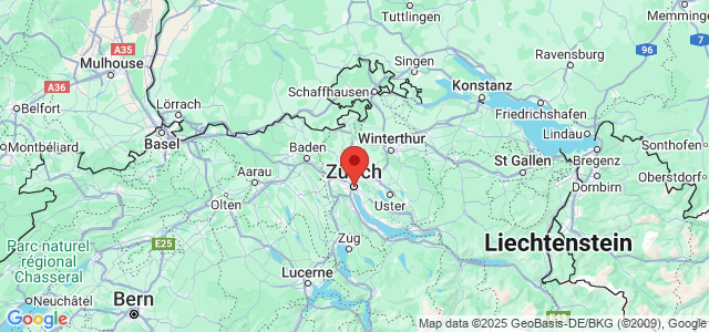 Landkaart Zürich