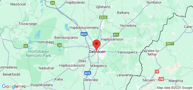 Landkaart Debrecen