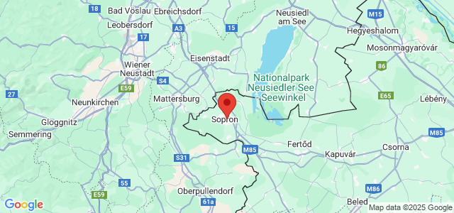 Landkaart Sopron