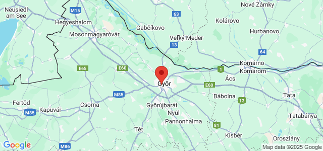 Landkaart Gyor