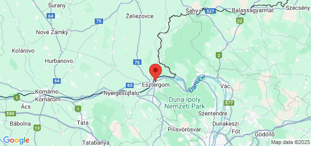 Landkaart Esztergom