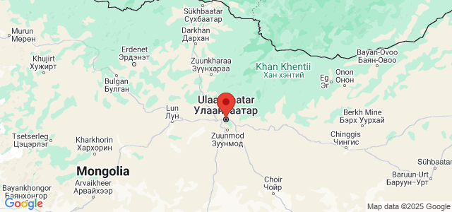 Landkaart Ulaanbaatar