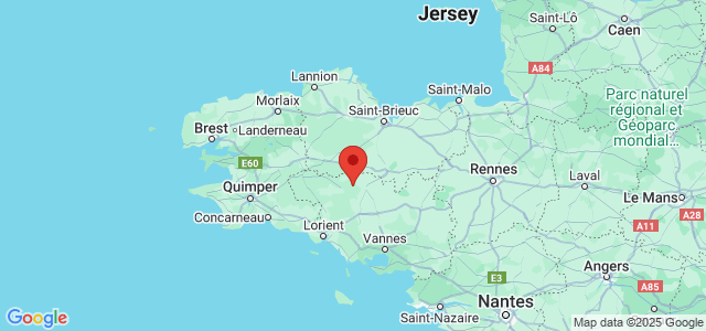 Landkaart Bretagne