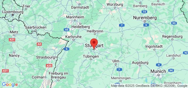 Landkaart Stuttgart