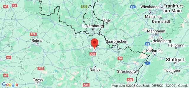 Landkaart Metz