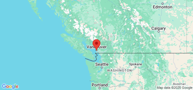 Landkaart Vancouver
