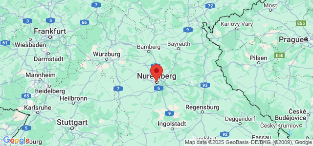 Landkaart Neurenberg