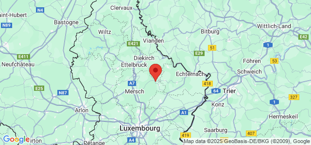 Landkaart Larochette