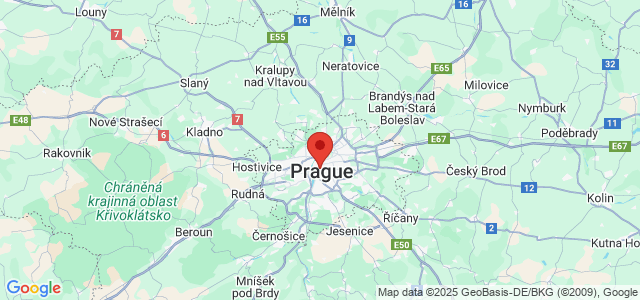 Landkaart Praag