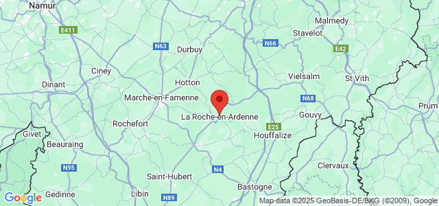 Landkaart La Roche-en-Ardenne