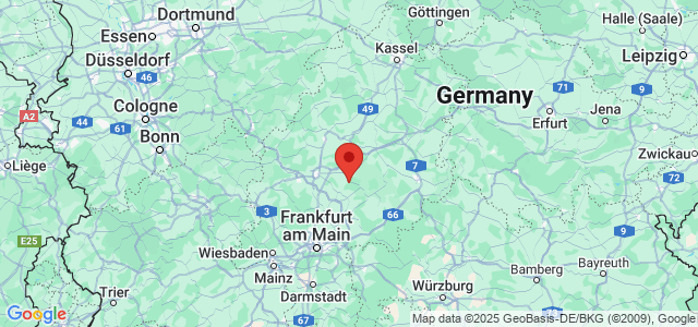 Landkaart Hessen