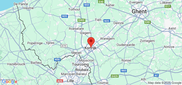 Landkaart Kortrijk