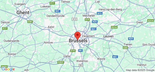 Landkaart Brussel