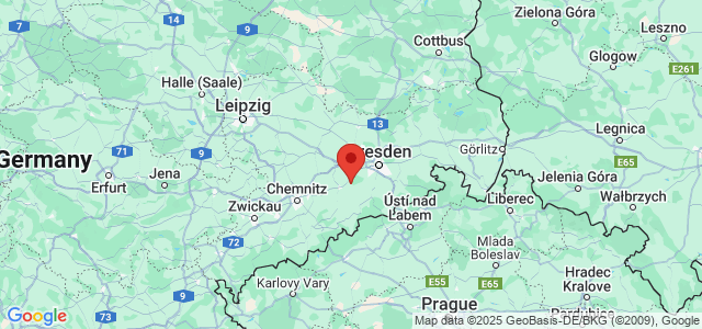 Landkaart Saksen